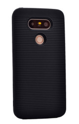 LG G5 Kılıf Zore Youyou Silikon Kapak Siyah