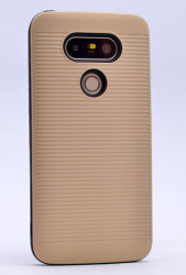 LG G5 Kılıf Zore Youyou Silikon Kapak Gold