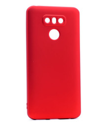 LG G6 Kılıf Zore Premier Silikon Kapak Kırmızı