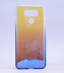 LG G6 Kılıf Zore Renkli Transparan Kapak Mor