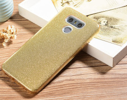 LG G6 Kılıf Zore Shining Silikon Gold