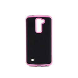LG K10 Case Zore İnfinity Motomo Cover Light Pink