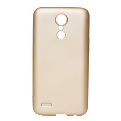 LG K10 2017 Case Zore Premier Silicon Cover Gold