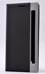 LG K10 Kılıf Zore Dolce Kapaklı Kılıf Siyah