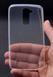 LG K10 Kılıf Zore Ultra İnce Silikon Kapak 0.2 mm Renksiz
