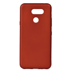 LG K40S Kılıf Zore Premier Silikon Kapak Kırmızı