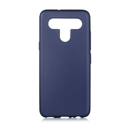 LG K41S Case Zore Premier Silicon Cover Navy blue