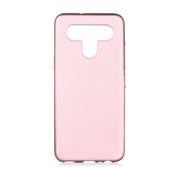 LG K41S Case Zore Premier Silicon Cover Rose Gold