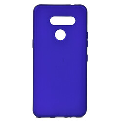 LG K50S Case Zore Premier Silicon Cover Saks Blue