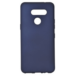 LG K50S Case Zore Premier Silicon Cover Navy blue