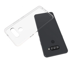 LG K50S Case Zore Süper Silikon Cover Colorless