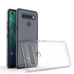 LG K51S Case Zore Süper Silikon Cover Colorless