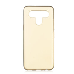 LG K51S Kılıf Zore Premier Silikon Kapak Gold