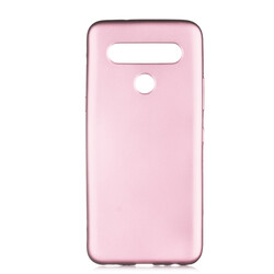 LG K61 Case Zore Premier Silicon Cover Rose Gold
