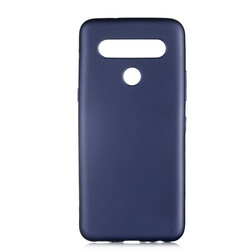 LG K61 Case Zore Premier Silicon Cover Navy blue