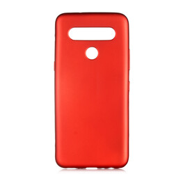 LG K61 Kılıf Zore Premier Silikon Kapak Kırmızı