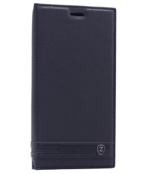 LG Q6 Kılıf Zore Elite Kapaklı Kılıf Siyah