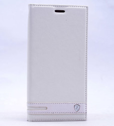 LG Q6 Kılıf Zore Elite Kapaklı Kılıf Beyaz