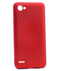 LG Q6 Kılıf Zore Premier Silikon Kapak Kırmızı
