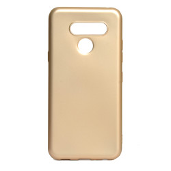 LG Q60 Kılıf Zore Premier Silikon Kapak Gold