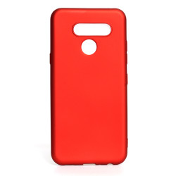 LG Q60 Kılıf Zore Premier Silikon Kapak Kırmızı