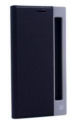 LG Stylus 2 Kılıf Zore Dolce Kapaklı Kılıf Siyah