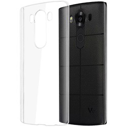 LG V10 Case Zore Süper Silikon Cover Colorless