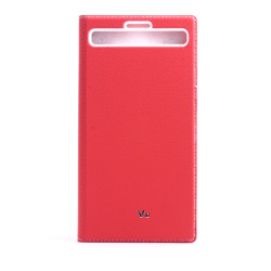 LG V10 Kılıf Zore Dolce Kapaklı Kılıf Kırmızı