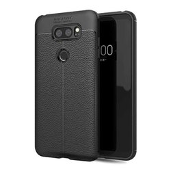 LG V30 Case Zore Niss Silicon Cover Black