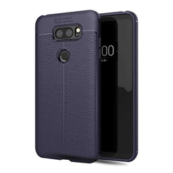 LG V30 Case Zore Niss Silicon Cover Navy blue