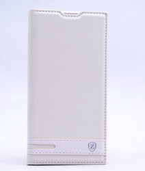 LG V30 Kılıf Zore Elite Kapaklı Kılıf Beyaz