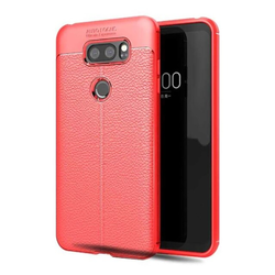 LG V30 Kılıf Zore Niss Silikon Kapak Kırmızı