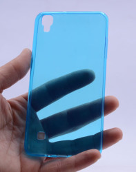 LG X Style Kılıf Zore Ultra İnce Silikon Kapak 0.2 mm Mavi