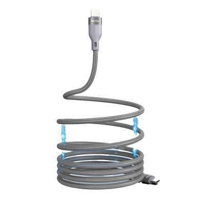 Micflip A25 Type-C to Type-C PD Fast Charging Data and Charging Cable 240W 2M Grey