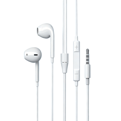 Micflip J01 3.5mm In-Ear Headphones with 3D Stereo Sound White