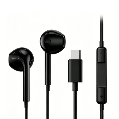 Micflip J01 3D Stereo Ses Destekli Type-C Kulakiçi Kulaklık Siyah