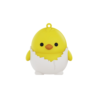 Micflip K08 Silicone Keychain and P23 Smart Tracking Device Set Yellow