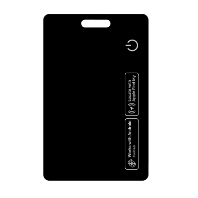 Micflip P105 Waterproof Smart Card with Wireless Charging for iOS and Android Devices Black