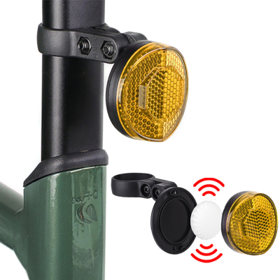 Micflip P20 Akıllı Takip Cihazı Saklama Bölmeli Bisiklet Reflektörü Sarı