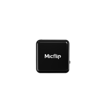Micflip P25 Waterproof Smart Tracker with Type-C Charging Port for iOS and Android Devices Black