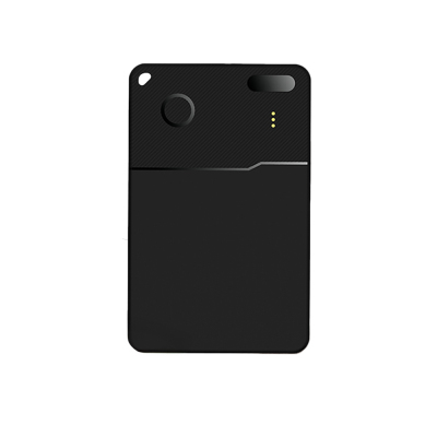 Micflip P28 Waterproof Smart Tracking Card with Wireless Charging for iOS and Android Devices Black