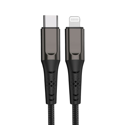 Micflip Type-C to Lightning Data and Charging Cable Black