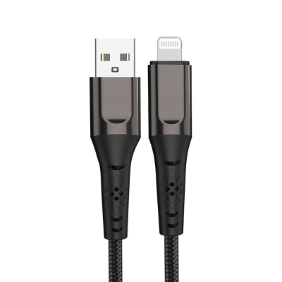 Micflip USB-A to Lightning Data ve Şarj Kablosu Siyah