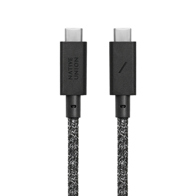 Native Union Anchor Series Type-C to Type-C Fast Charging Data and Charging Cable 240W 3M Black