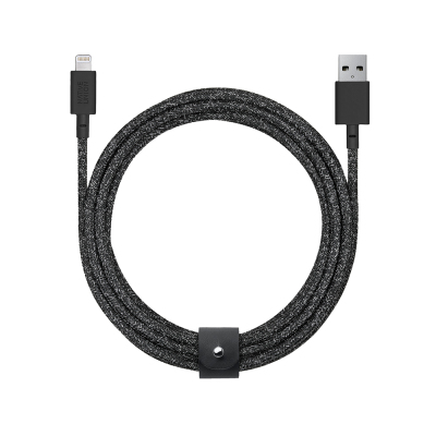 Native Union Belt Series USB-A to Lightning Charging Cable 3M Black