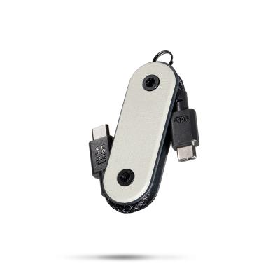 Native Union Pocket Cable Type-C to Type-C Hızlı Şarj Özellikli Anahtarlık Data ve Şarj Kablosu 60W White