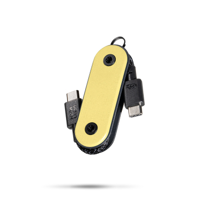 Native Union Pocket Cable Type-C to Type-C Hızlı Şarj Özellikli Anahtarlık Data ve Şarj Kablosu 60W Yellow
