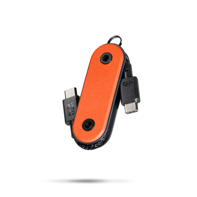 Native Union Pocket Cable Type-C to Type-C Hızlı Şarj Özellikli Anahtarlık Data ve Şarj Kablosu 60W Turuncu