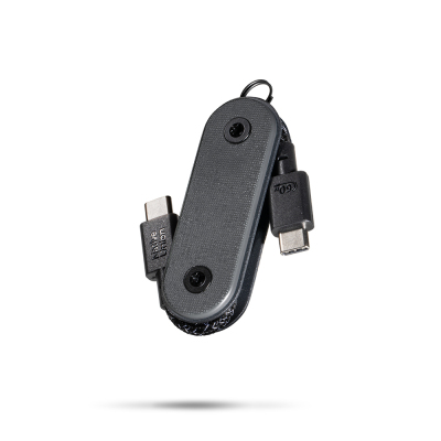 Native Union Pocket Cable Type-C to Type-C Hızlı Şarj Özellikli Anahtarlık Data ve Şarj Kablosu 60W Siyah