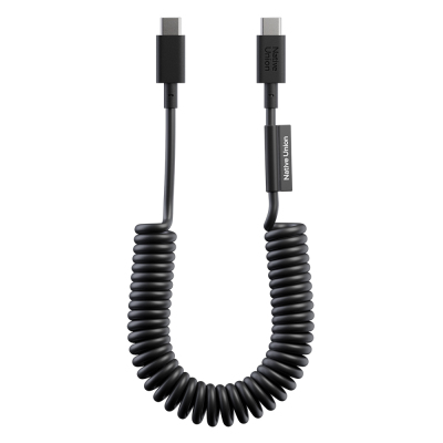 Native Union POP Series Type-C to Type-C Spiral Charging Cable 60W 1.2M Black